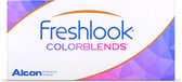 -7.00 - FreshLook® COLORBLENDS® Pure Hazel - 2 pack - Maandlenzen - Kleurlenzen - Pure Hazel