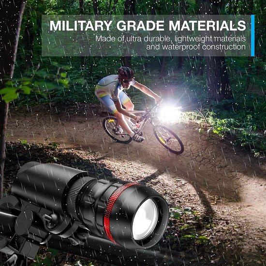 Prival Fietslamp Set - Voor- en Achterlicht - Waterdicht — afbeelding 4