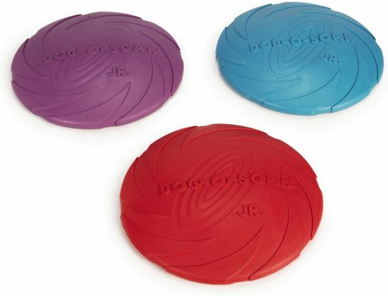 Rubber Frisbee Dog - Assorti - 22 cm