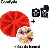 Comfy4U siliconen bakvorm 8 losse punten - Siliconen bakvorm 8 losse punten - Bakvorm 8 losse punten