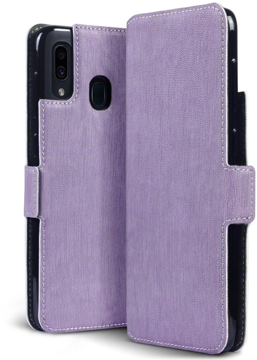Qubits - slim wallet hoes - Geschikt voor Samsung Galaxy A30 - Paars