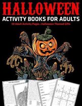 Halloween Activity Books For Adults: 50 Adult Activity Pages