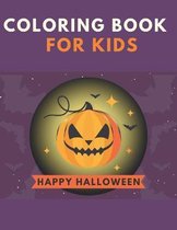 Coloring Book For Kids, Happy Halloween