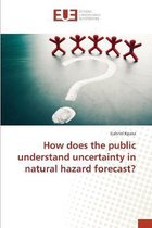 How does the public understand uncertainty in natural hazard forecast?