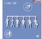 1:100 3-D FIGUUR LOPEND WIT 20 STUKS 02.40211.20