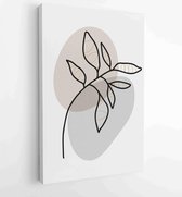 Botanical and gold abstract wall arts vector collection. 2 - Moderne schilderijen – Vertical – 1876883179 - 50*40 Vertical