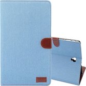 Samsung Galaxy Tab S4 10.5 Hoes - Mobigear - Denim Serie - Katoen Bookcase - Denim Blue - Hoes Geschikt Voor Samsung Galaxy Tab S4 10.5