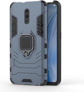 Mobigear Armor Ring Hardcase Hoesje - Geschikt voor OPPO Reno - Blauw