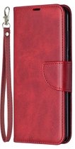 Xiaomi Redmi Note 9 Hoesje - Mobigear - Excellent Serie - Kunstlederen Bookcase - Rood - Hoesje Geschikt Voor Xiaomi Redmi Note 9