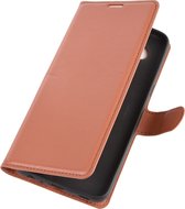 LG K61 Hoesje - Mobigear - Classic Serie - Kunstlederen Bookcase - Bruin - Hoesje Geschikt Voor LG K61