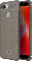 Xiaomi Redmi 6 Hoesje - Mobigear - Luxury Serie - TPU Backcover - Grijs - Hoesje Geschikt Voor Xiaomi Redmi 6
