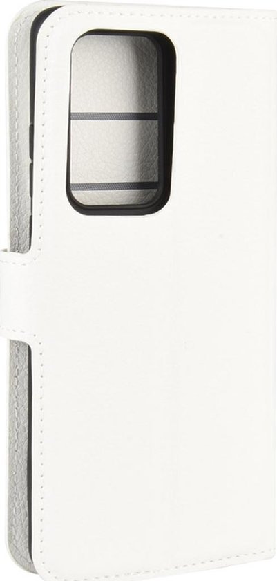 Mobigear Wallet Book Case Litchi Blanc Huawei P40