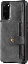 Samsung Galaxy S20 Hoesje - Mobigear - Cards Wallet Serie - Kunstlederen Backcover - Grijs - Hoesje Geschikt Voor Samsung Galaxy S20