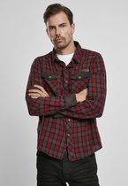 Brandit - Duncan Checked Overhemd - 2XL - Rood/Bruin