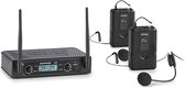 auna Pro UHF200F-HB 2-kanaals UHF-draadloze microfoonset - snoerloos bereik tot 40 meter