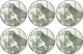 Bord Bird Ø 16,5cm TT Evergreen - set 6 stuks