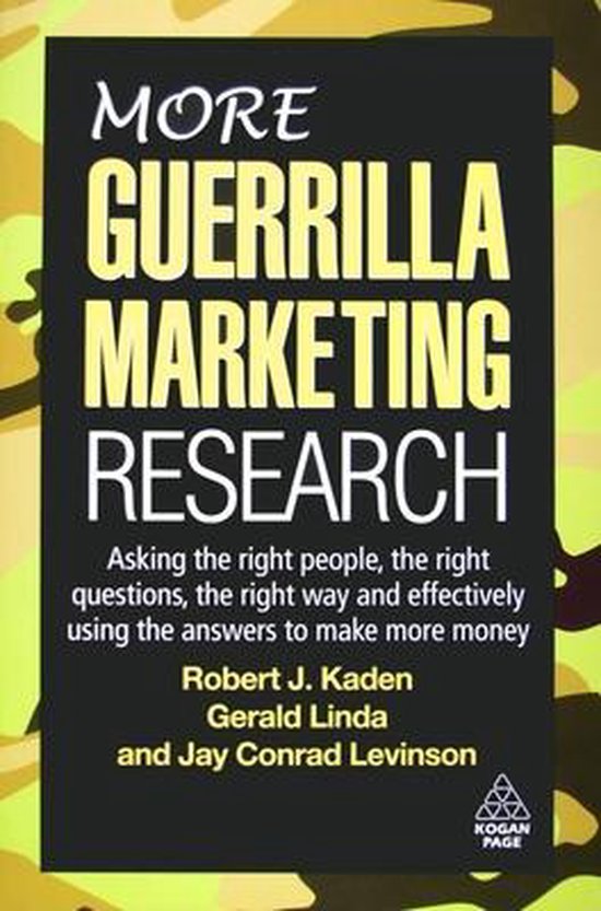 More Guerrilla Marketing Research - cover
