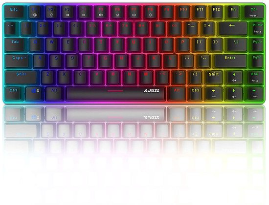AJAZZ™️ – AK33 – RGB – Mechanisch Gaming Toetsenbord – 60% keyboard – Blue Switch – Zwart