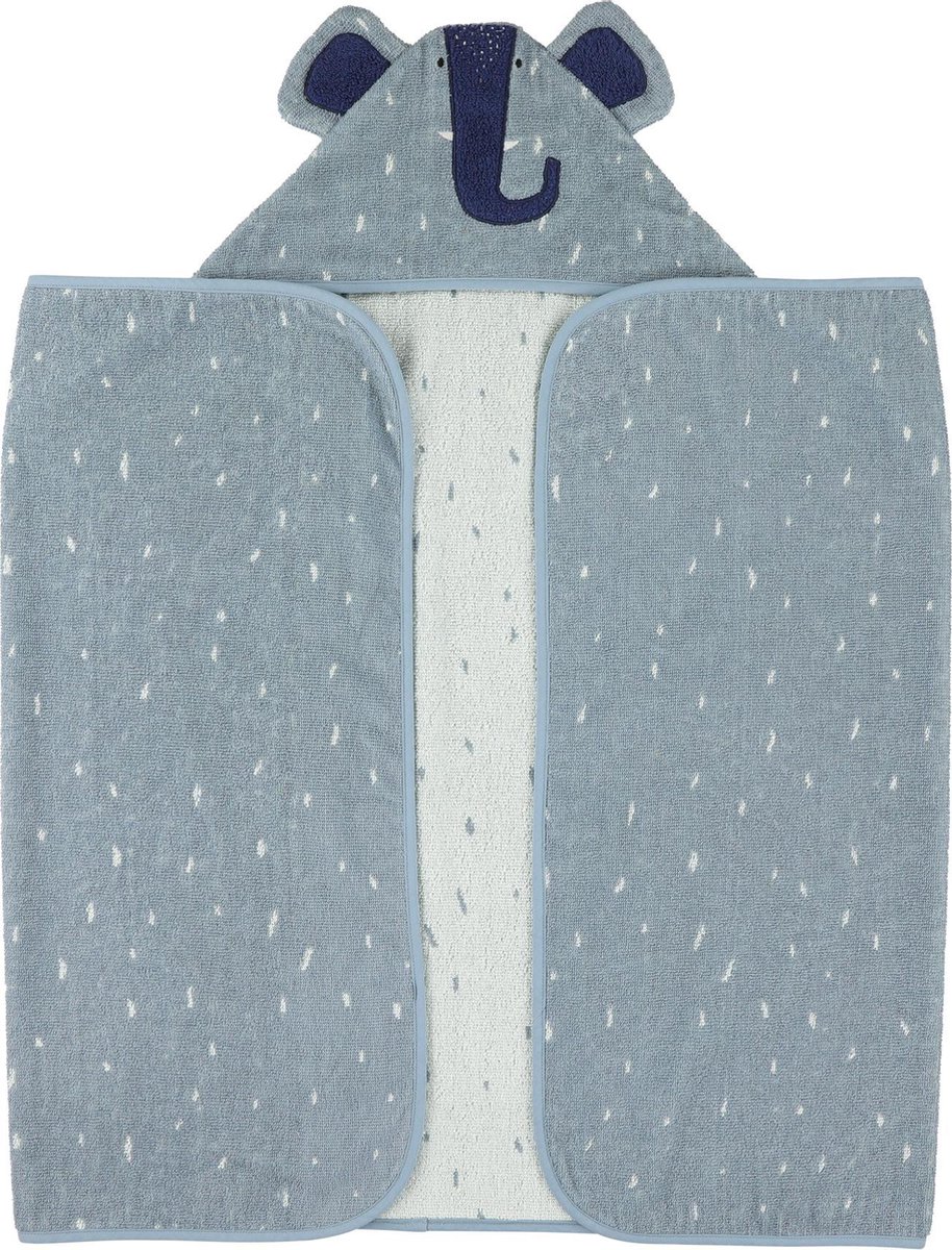 Trixie Hooded Towel Mrs Elephant  XL - 70 x 130 cm - Handdoek met kap -