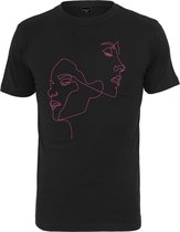 Mister Tee - One Line Dames T-shirt - XL - Zwart