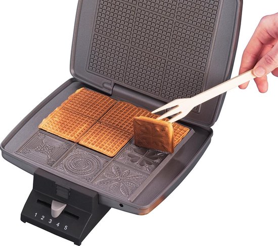 Cloer Wafelijzer 1431 930W bk/sr — afbeelding 3