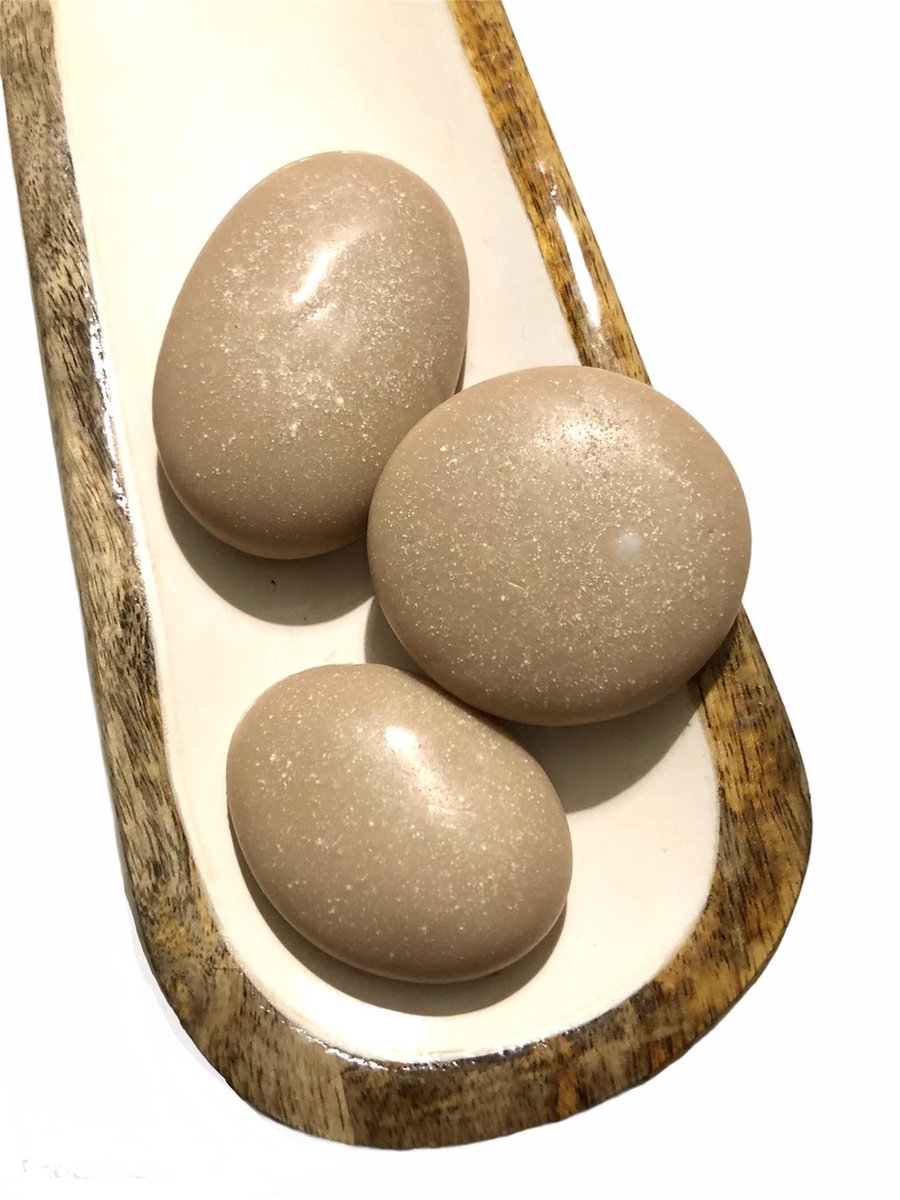 Kaylenn Balancing Stones zeep - beige - set van 3
