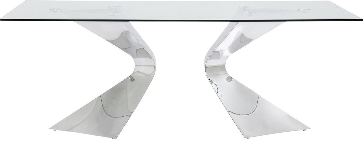 Kare Eettafel Gloria Chrome