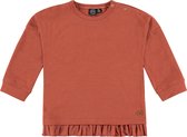 Babyface T-Shirt Long Sleeve Meisjes T-shirt - Burnt Orange - Maat 110