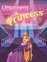 Unicorn and Princess Coloring book