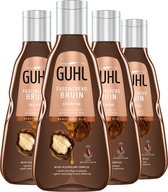 Guhl Shampoo Fascinerend Bruin - 4 x 250 ml - Voordeelverpakking