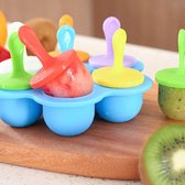 Ijsvormpjes - Ijsmaker -  Ijslolly Vormen - Ice Cream Maker Mold - Waterijs Maken - Blauw
