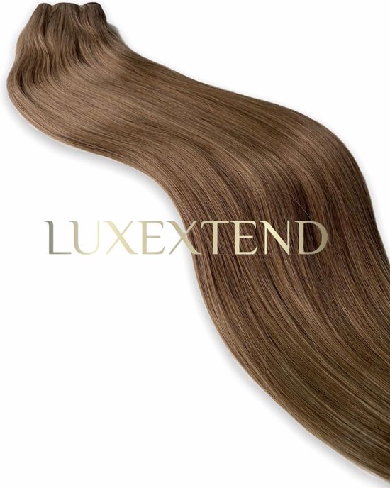 Leeds Teleurgesteld Kapper LUXEXTEND Weave Hair Extensions #6A | Human hair Brown | Human Hair Weave |  60 cm -... | bol.com