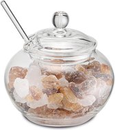 Weis Suikerpot glas Ø 10 cm incl. Deksel en lepel
