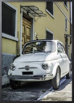 Poster Met Zwarte Lijst - Witte Abarth Poster