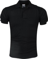 VDHT - Trendy Effen Heren Polo - Ongetailleerd - Zwart