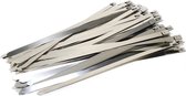 RVS Kabelbinders 12,7 x 350 mm   -  zak 100 stuks   -  Tiewraps   -  Binders