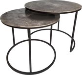 Pippa Design Bijzettafels - set van 2 - aluminium - rond