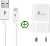 Snellader met Micro-USB Kabel 1m | Adaptive Fast Charging 15W | Wit | Geschikt voor Samsung