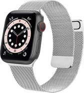 YPCd® Bandje geschikt voor Apple Watch - Zilver - Milanees Roestvrij Staal - 38 / 40mm / 41mm