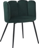 HTfurniture-five finger chair-dark green velvet