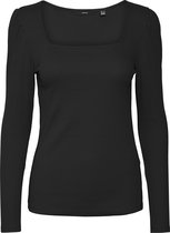 Vero Moda VMNATASHA LS PUFF SQUARE NECK TOP Dames T-shirt - Maat S