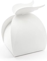 Geschenkdoosjes Vleugels Wit 14,5cm 10st