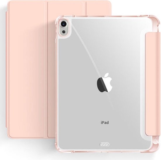 invoer wat betreft timmerman iPad Air (2022/2020) Tri-Fold Clear Back Case | 10.9 inch iPad Air hoes |  Transparante... | bol.com