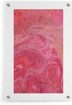 Walljar - Pink Flow - Muurdecoratie - Plexiglas schilderij