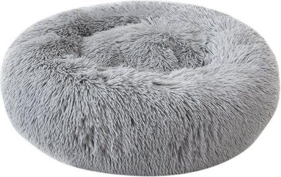 Dailyibed hondenmand - donut - hondenkussen - hondenbed - M - 50x50x16 cm - Grijs