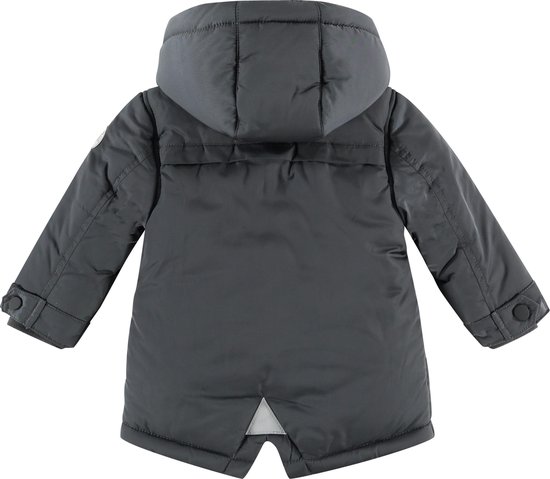 Babyface Parka Jongens Jas - Dark Grey - Maat 98 | bol.com