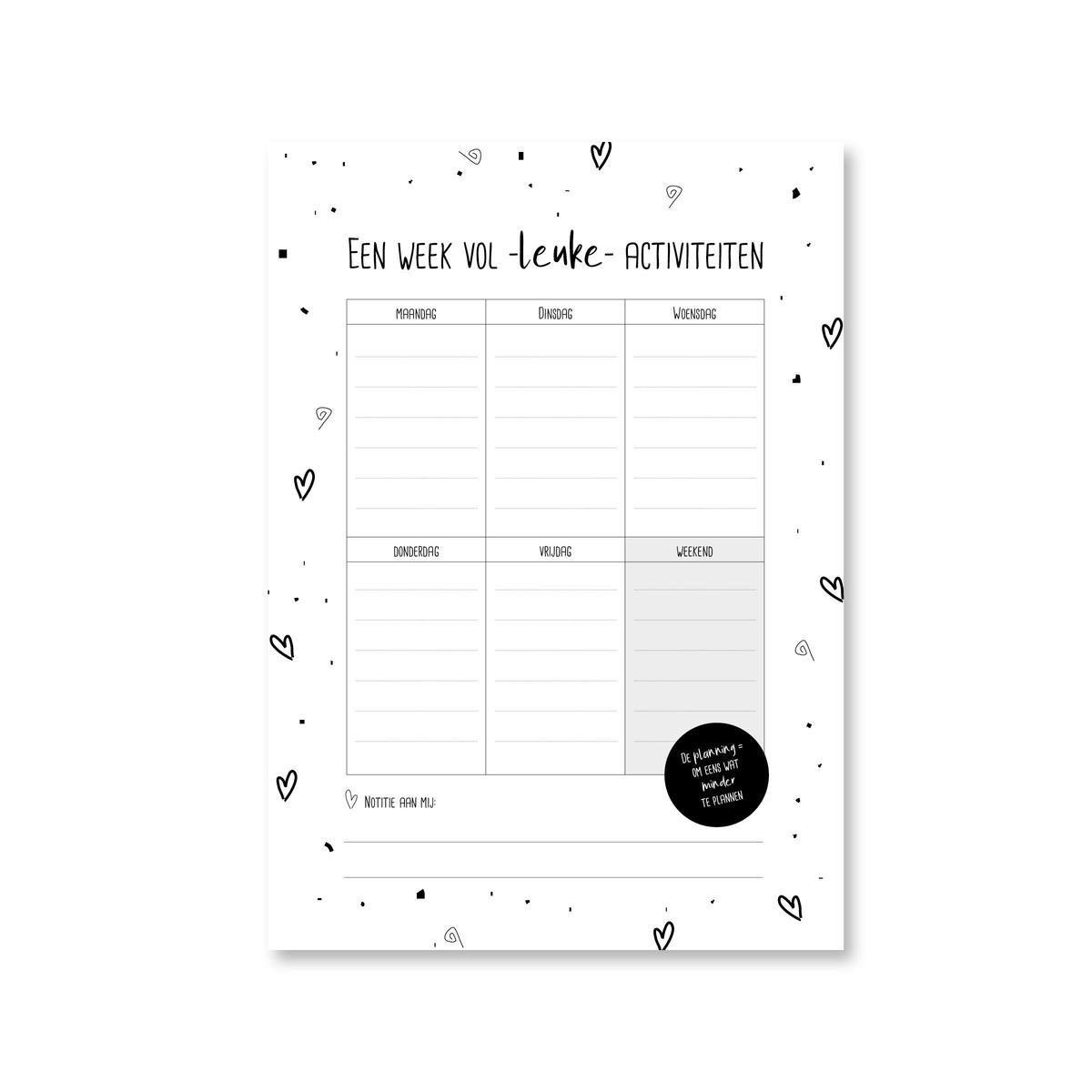 Weekplanner A5 - 24/7 Stoer