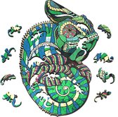 Art Bizniz Legpuzzel Kameleon 37 X 28 Cm Hout Groen 111-delig