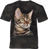 T-shirt Striped Cat Portrait XXL