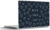 Laptop sticker - 11.6 inch - Papa - Vaderdag cadeau - Beste papa ooit - Quote - Spreuken - 30x21cm - Laptopstickers - Laptop skin - Cover